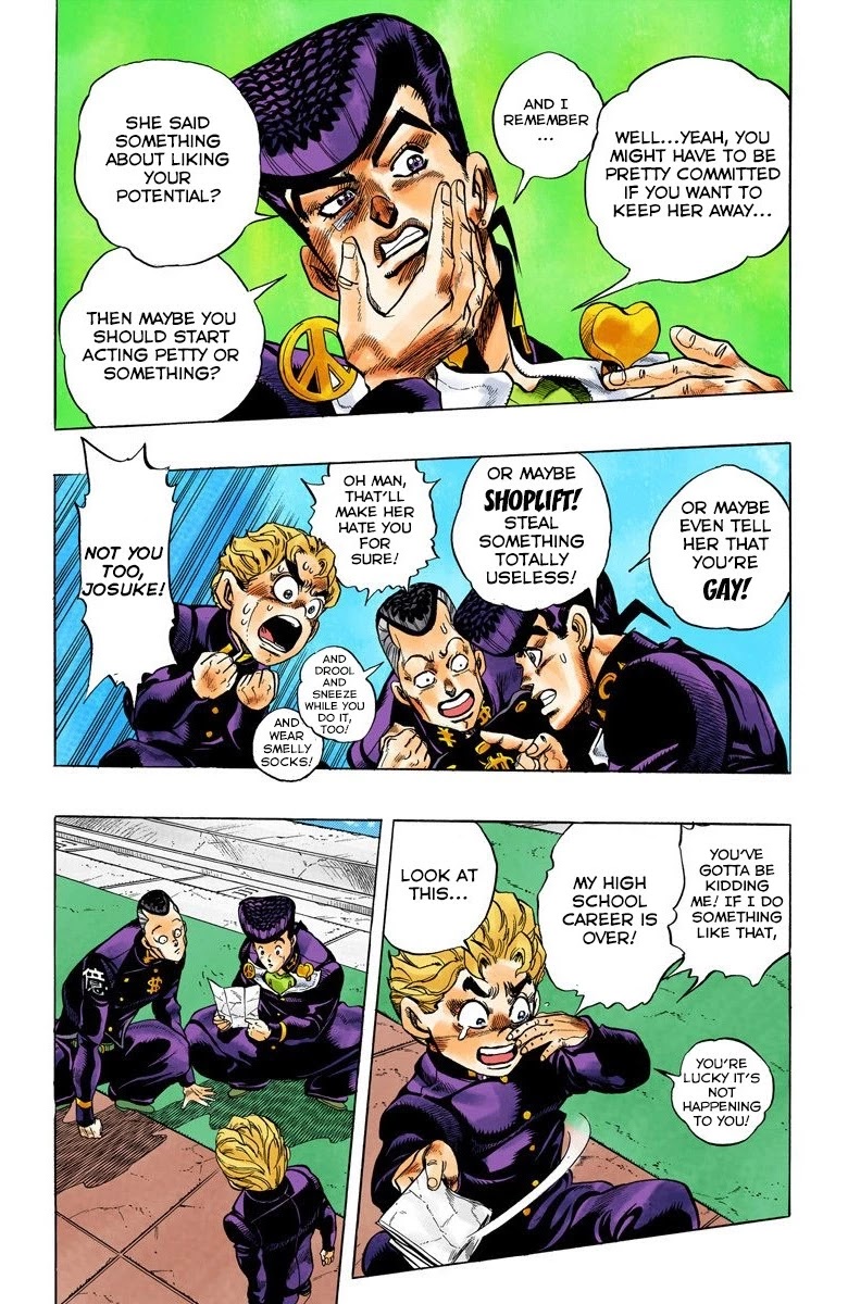 JoJo's Bizarre Adventure Part 4 - Diamond is Unbreakable (Official Colored) Chapter 31 page 8 - Chapter 31: Yukako Yamagishi is in Love - Part 3