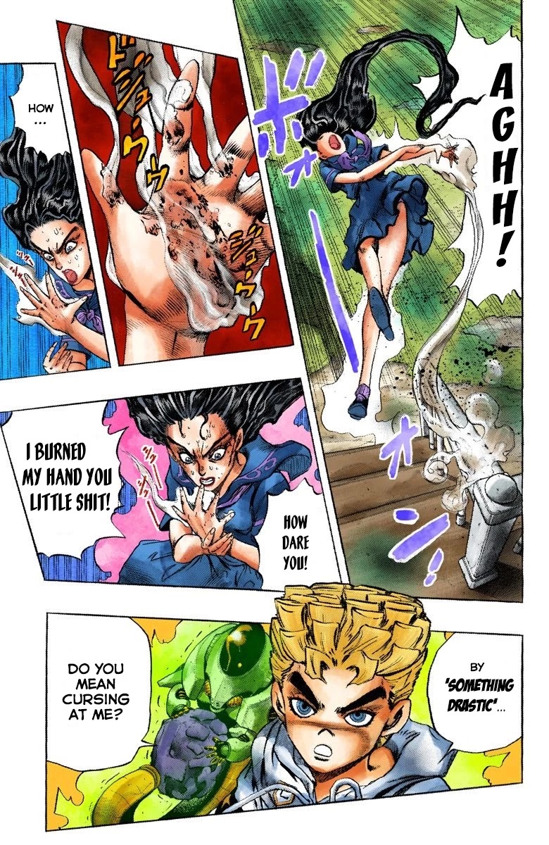 JoJo's Bizarre Adventure Part 4 - Diamond is Unbreakable (Official Colored) Chapter 36 page 9 - Chapter 36: Yukako Yamagishi is in Love - Part 8