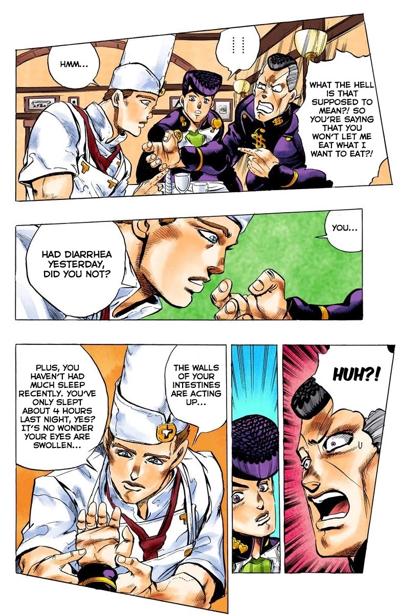 JoJo's Bizarre Adventure Part 4 - Diamond is Unbreakable (Official Colored) Chapter 38 page 11 - Chapter 38: Let's Go Eat Italian Food - Part 1