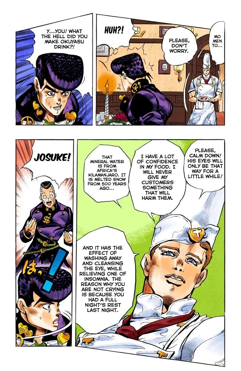 JoJo's Bizarre Adventure Part 4 - Diamond is Unbreakable (Official Colored) Chapter 38 page 19 - Chapter 38: Let's Go Eat Italian Food - Part 1
