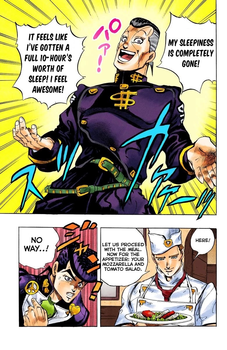 JoJo's Bizarre Adventure Part 4 - Diamond is Unbreakable (Official Colored) Chapter 38 page 20 - Chapter 38: Let's Go Eat Italian Food - Part 1