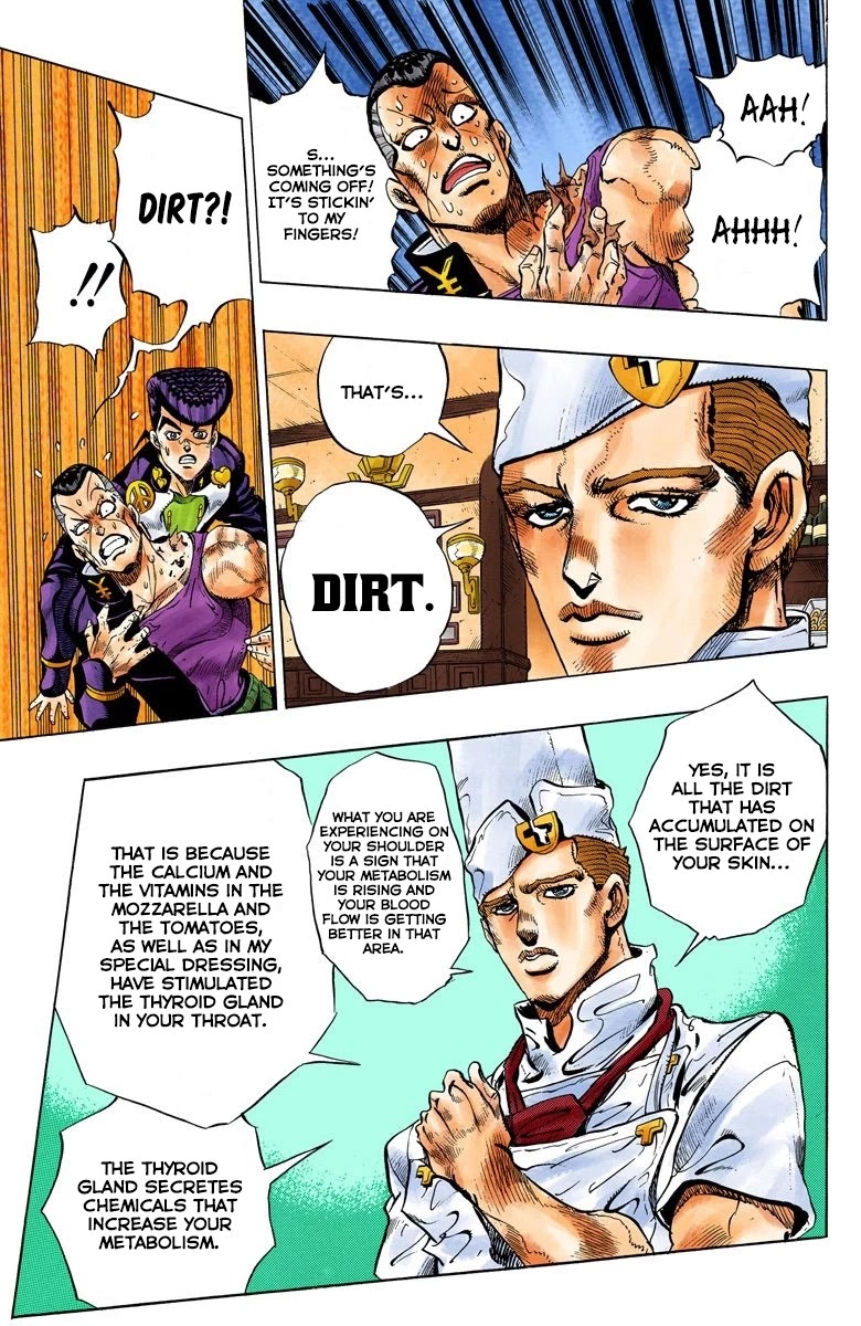JoJo's Bizarre Adventure Part 4 - Diamond is Unbreakable (Official Colored) Chapter 39 page 14 - Chapter 39: Let's Go Eat Italian Food - Part 2