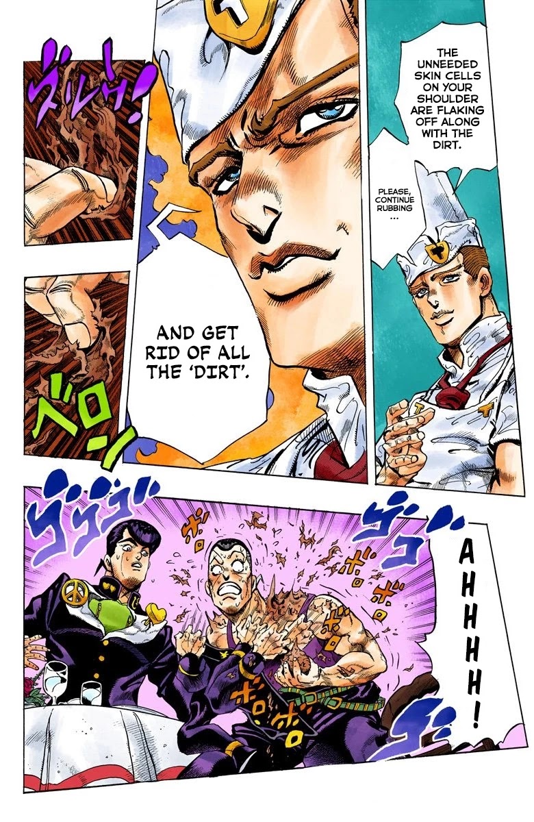 JoJo's Bizarre Adventure Part 4 - Diamond is Unbreakable (Official Colored) Chapter 39 page 15 - Chapter 39: Let's Go Eat Italian Food - Part 2