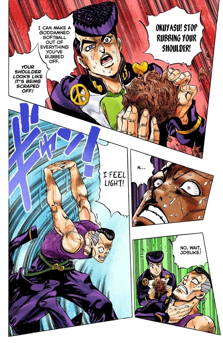 JoJo's Bizarre Adventure Part 4 - Diamond is Unbreakable (Official Colored) Chapter 39 page 17 - Chapter 39: Let's Go Eat Italian Food - Part 2