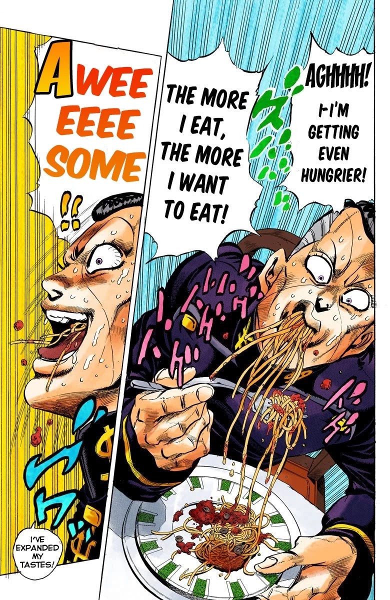 JoJo's Bizarre Adventure Part 4 - Diamond is Unbreakable (Official Colored) Chapter 40 page 10 - Chapter 40: Let's Go Eat Italian Food - Part 3