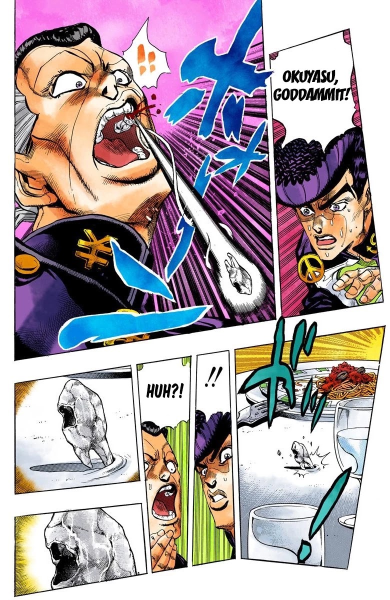 JoJo's Bizarre Adventure Part 4 - Diamond is Unbreakable (Official Colored) Chapter 40 page 11 - Chapter 40: Let's Go Eat Italian Food - Part 3