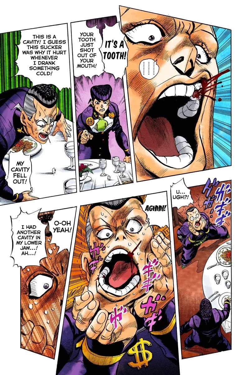 JoJo's Bizarre Adventure Part 4 - Diamond is Unbreakable (Official Colored) Chapter 40 page 12 - Chapter 40: Let's Go Eat Italian Food - Part 3