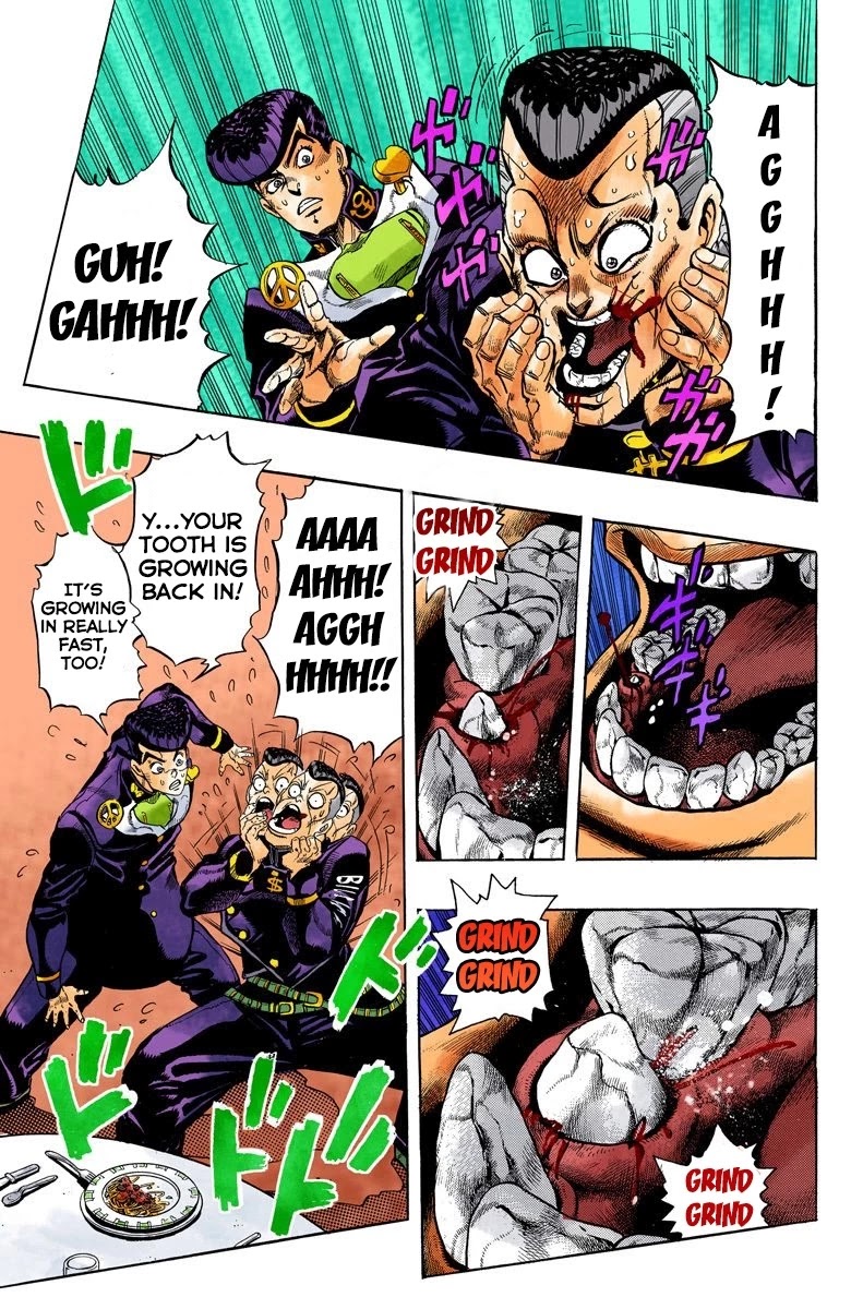 JoJo's Bizarre Adventure Part 4 - Diamond is Unbreakable (Official Colored) Chapter 40 page 14 - Chapter 40: Let's Go Eat Italian Food - Part 3