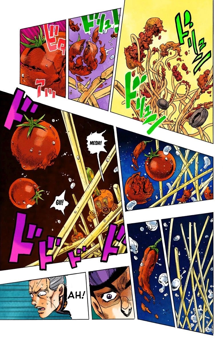 JoJo's Bizarre Adventure Part 4 - Diamond is Unbreakable (Official Colored) Chapter 40 page 18 - Chapter 40: Let's Go Eat Italian Food - Part 3
