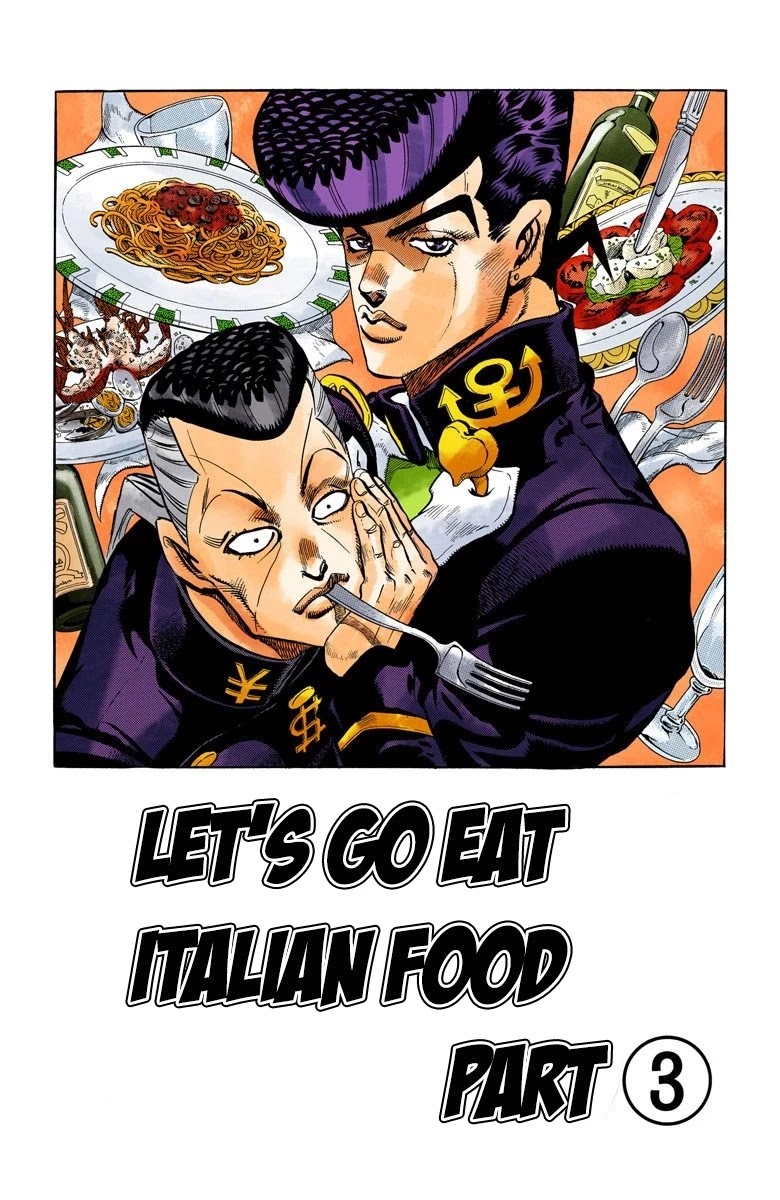 JoJo's Bizarre Adventure Part 4 - Diamond is Unbreakable (Official Colored) Chapter 40 page 2 - Chapter 40: Let's Go Eat Italian Food - Part 3