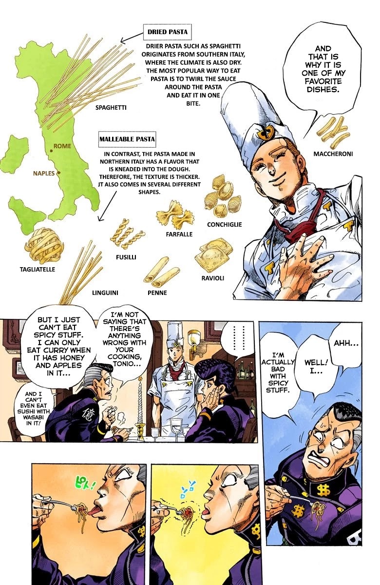 JoJo's Bizarre Adventure Part 4 - Diamond is Unbreakable (Official Colored) Chapter 40 page 4 - Chapter 40: Let's Go Eat Italian Food - Part 3