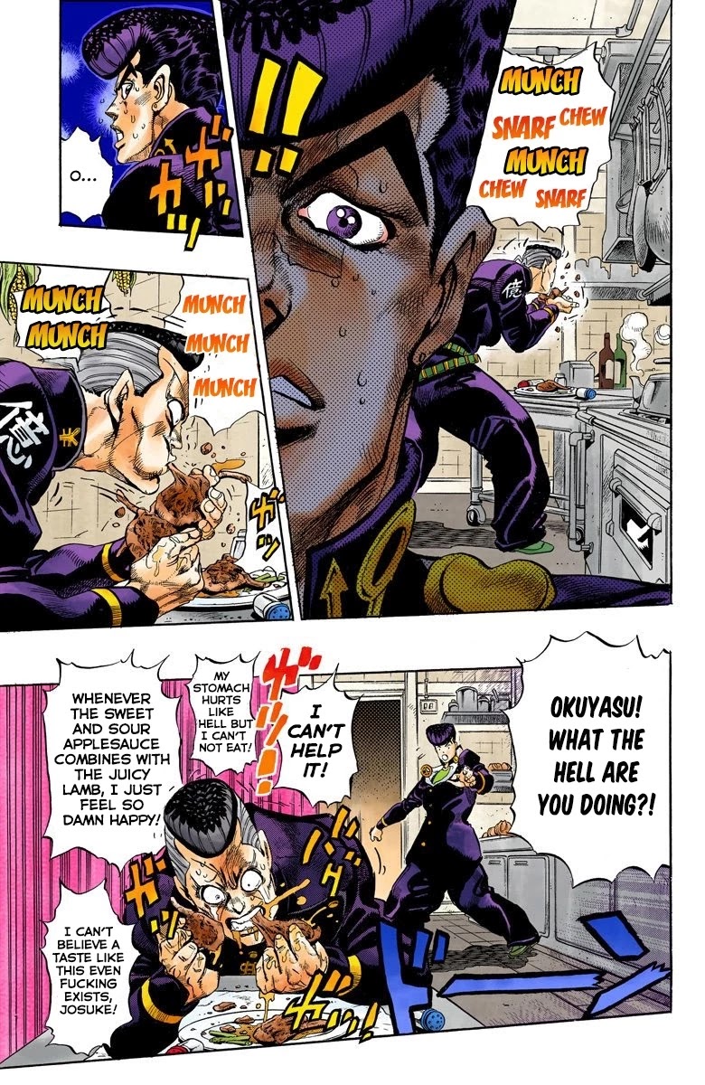 JoJo's Bizarre Adventure Part 4 - Diamond is Unbreakable (Official Colored) Chapter 41 page 10 - Chapter 41: Let's Go Eat Italian Food - Part 4