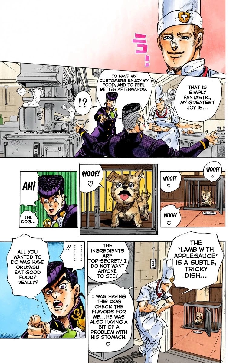 JoJo's Bizarre Adventure Part 4 - Diamond is Unbreakable (Official Colored) Chapter 41 page 16 - Chapter 41: Let's Go Eat Italian Food - Part 4