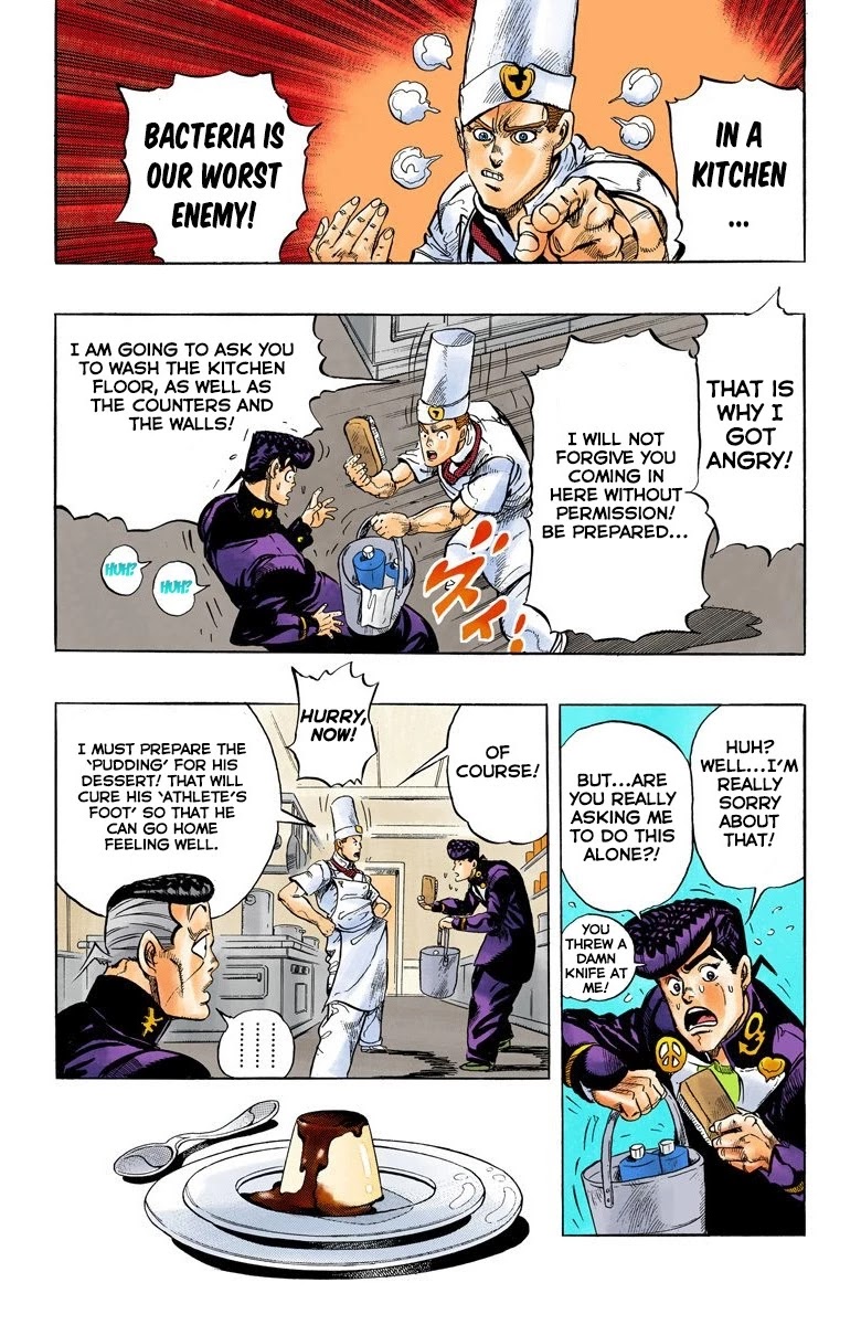 JoJo's Bizarre Adventure Part 4 - Diamond is Unbreakable (Official Colored) Chapter 41 page 19 - Chapter 41: Let's Go Eat Italian Food - Part 4
