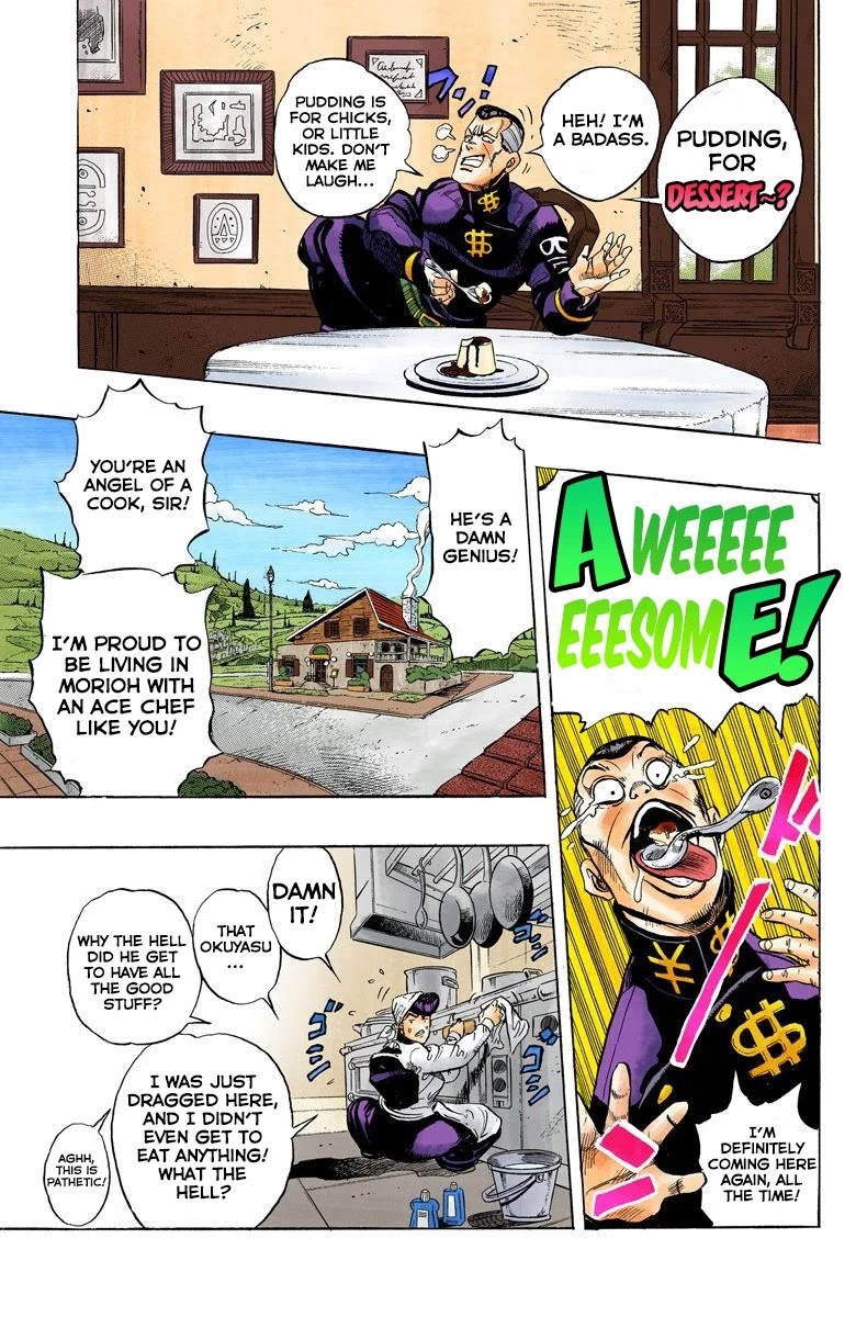 JoJo's Bizarre Adventure Part 4 - Diamond is Unbreakable (Official Colored) Chapter 41 page 20 - Chapter 41: Let's Go Eat Italian Food - Part 4