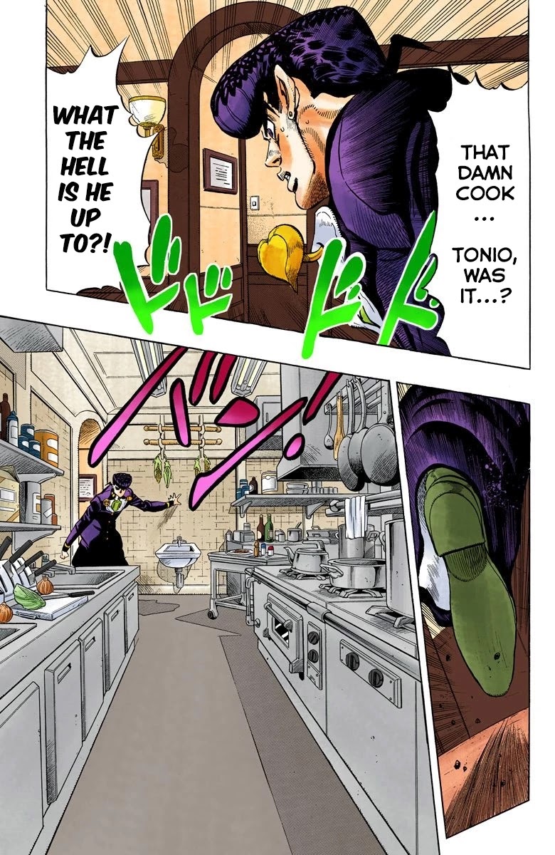 JoJo's Bizarre Adventure Part 4 - Diamond is Unbreakable (Official Colored) Chapter 41 page 4 - Chapter 41: Let's Go Eat Italian Food - Part 4