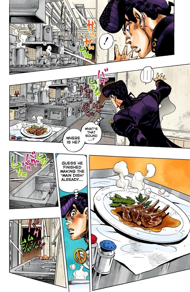 JoJo's Bizarre Adventure Part 4 - Diamond is Unbreakable (Official Colored) Chapter 41 page 5 - Chapter 41: Let's Go Eat Italian Food - Part 4