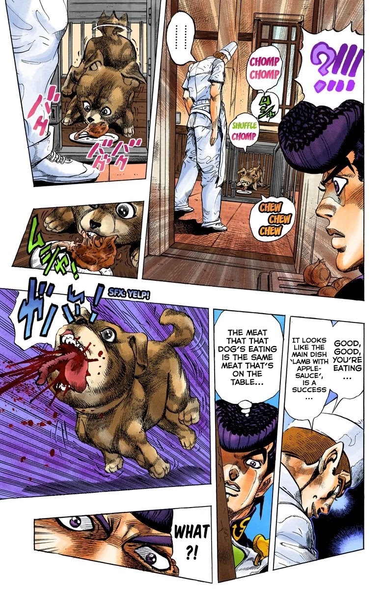 JoJo's Bizarre Adventure Part 4 - Diamond is Unbreakable (Official Colored) Chapter 41 page 6 - Chapter 41: Let's Go Eat Italian Food - Part 4