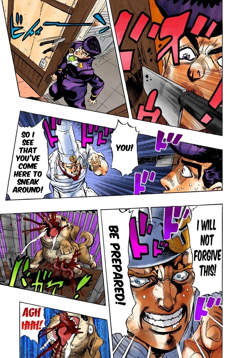 JoJo's Bizarre Adventure Part 4 - Diamond is Unbreakable (Official Colored) Chapter 41 page 8 - Chapter 41: Let's Go Eat Italian Food - Part 4