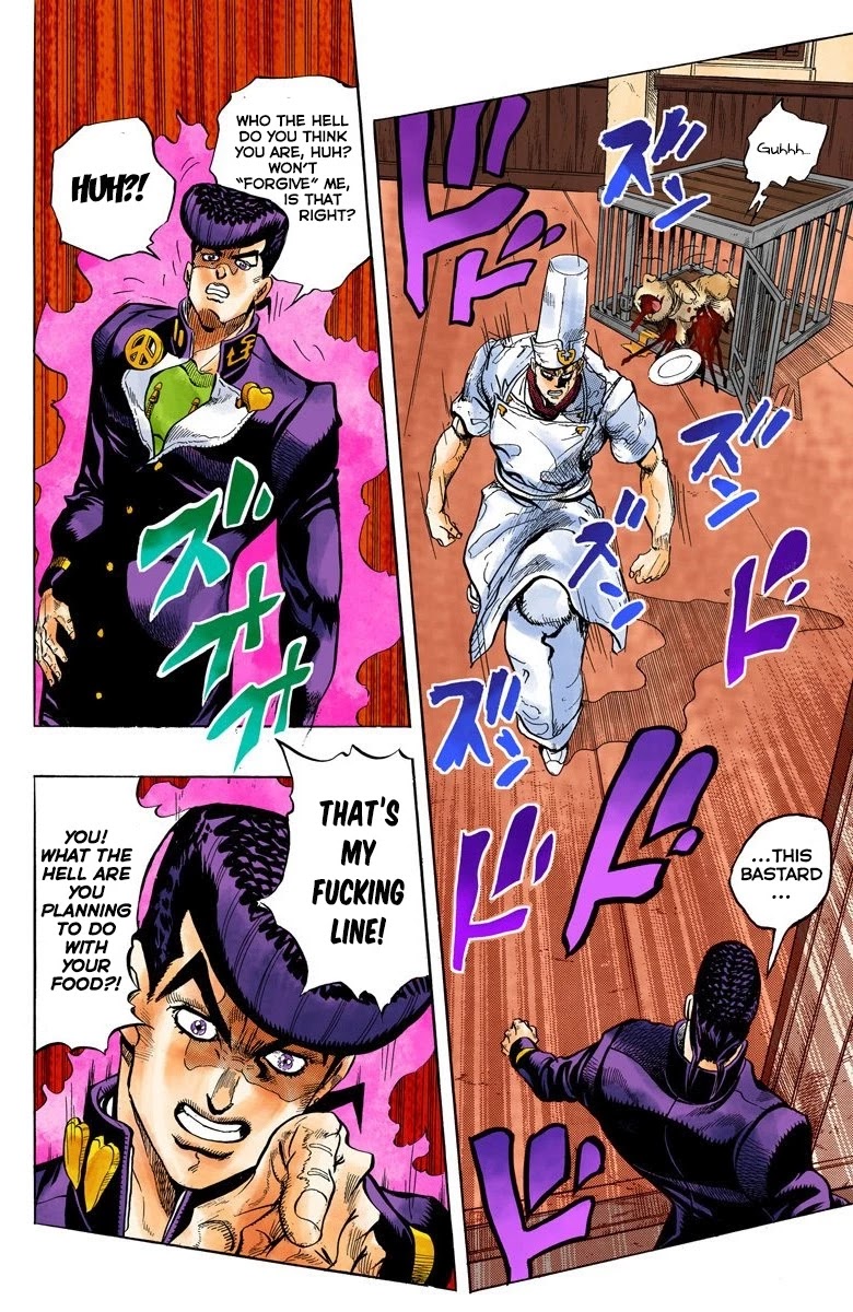JoJo's Bizarre Adventure Part 4 - Diamond is Unbreakable (Official Colored) Chapter 41 page 9 - Chapter 41: Let's Go Eat Italian Food - Part 4
