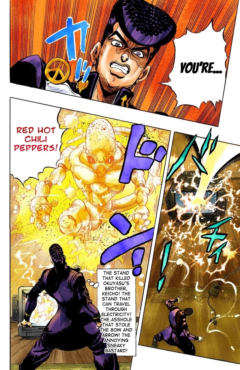JoJo's Bizarre Adventure Part 4 - Diamond is Unbreakable (Official Colored) Chapter 42 page 6 - Chapter 42: Red Hot Chili Pepper - Part 1