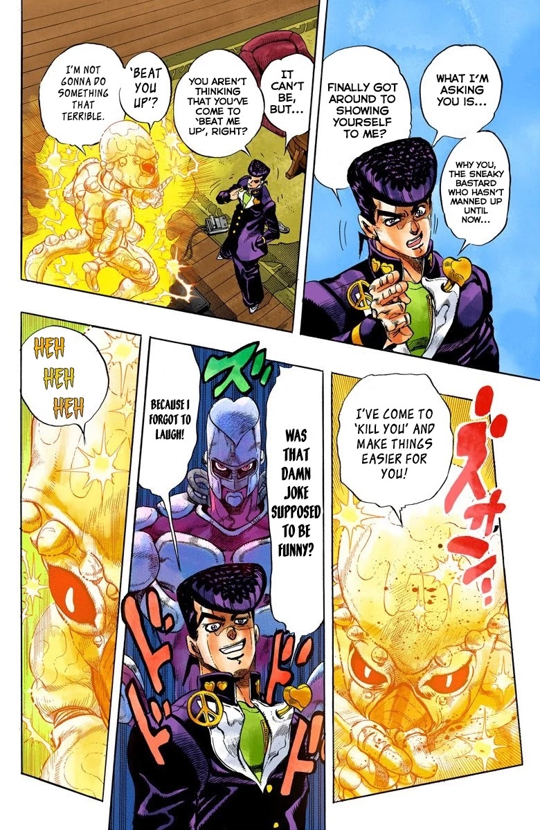 JoJo's Bizarre Adventure Part 4 - Diamond is Unbreakable (Official Colored) Chapter 42 page 8 - Chapter 42: Red Hot Chili Pepper - Part 1