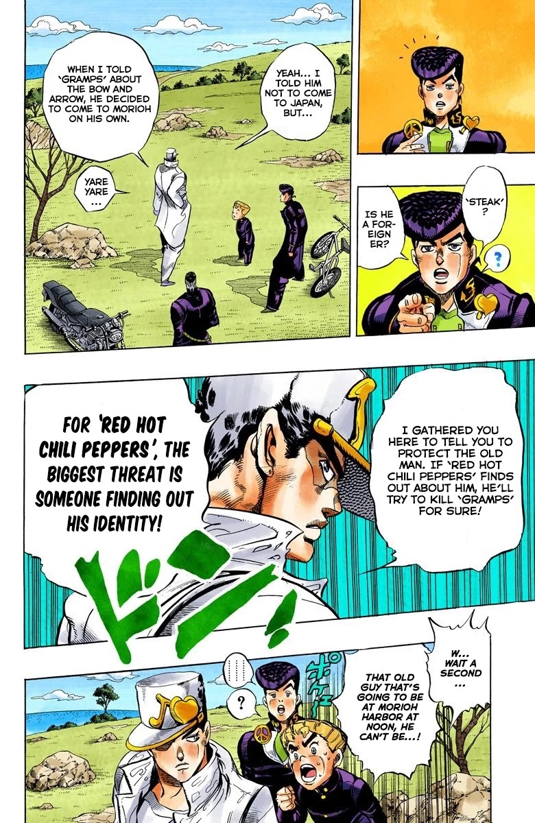 JoJo's Bizarre Adventure Part 4 - Diamond is Unbreakable (Official Colored) Chapter 43 page 10 - Chapter 43: Red Hot Chili Pepper - Part 2