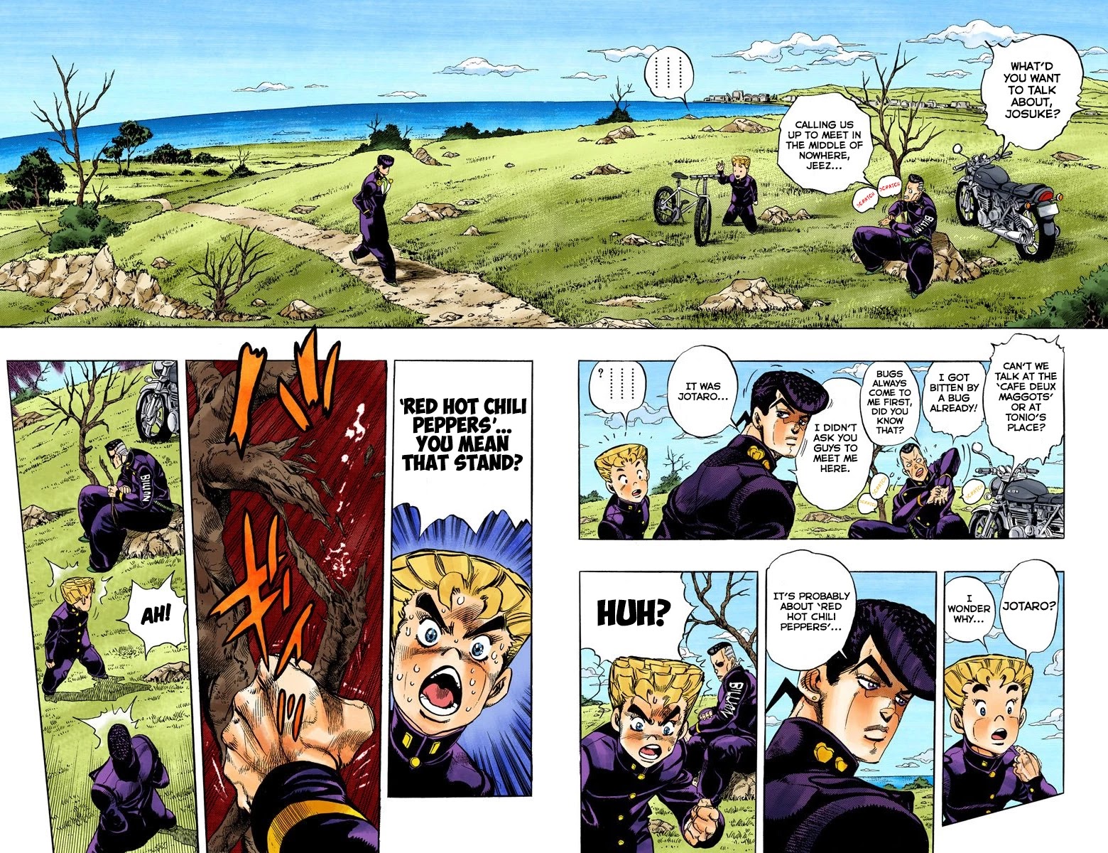JoJo's Bizarre Adventure Part 4 - Diamond is Unbreakable (Official Colored) Chapter 43 page 3 - Chapter 43: Red Hot Chili Pepper - Part 2