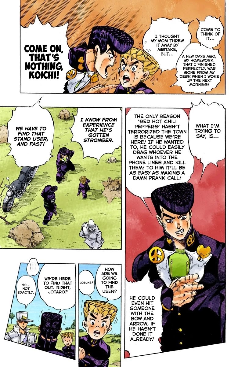 JoJo's Bizarre Adventure Part 4 - Diamond is Unbreakable (Official Colored) Chapter 43 page 7 - Chapter 43: Red Hot Chili Pepper - Part 2