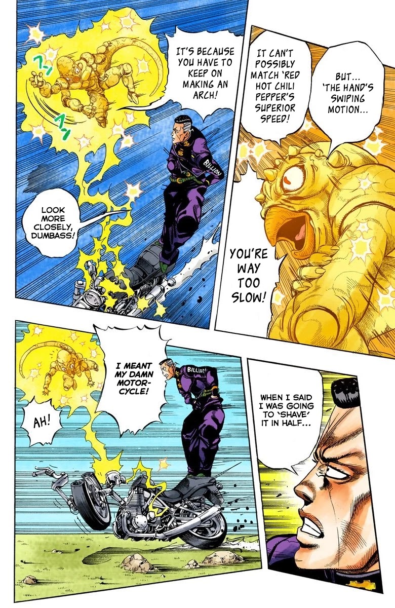 JoJo's Bizarre Adventure Part 4 - Diamond is Unbreakable (Official Colored) Chapter 44 page 5 - Chapter 44: Red Hot Chili Pepper - Part 3