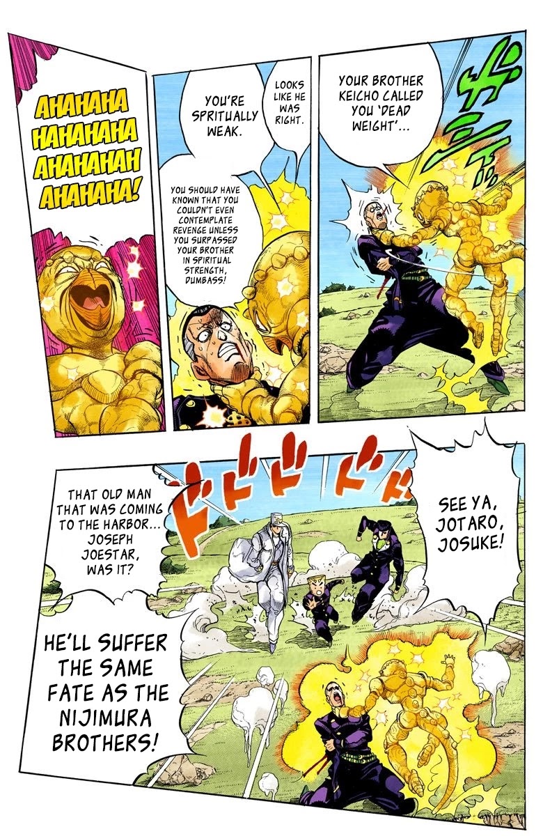 JoJo's Bizarre Adventure Part 4 - Diamond is Unbreakable (Official Colored) Chapter 45 page 13 - Chapter 45: Red Hot Chili Pepper - Part 4