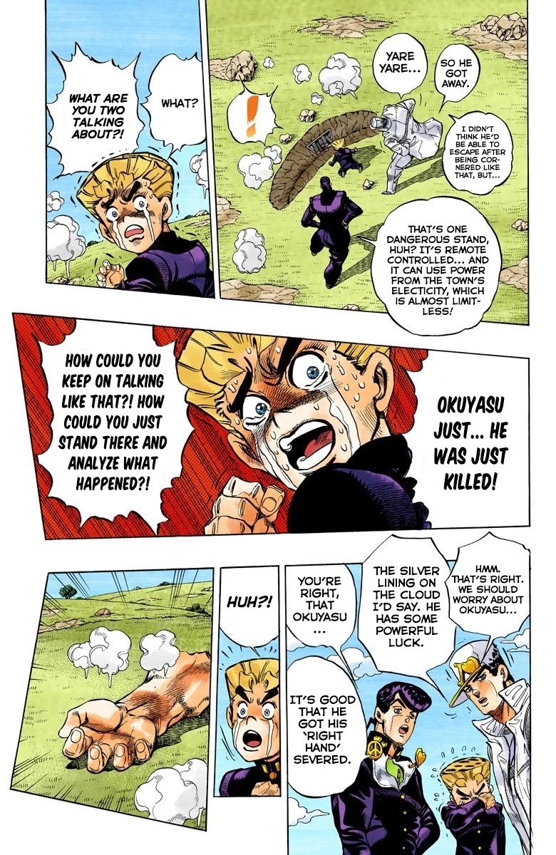 JoJo's Bizarre Adventure Part 4 - Diamond is Unbreakable (Official Colored) Chapter 45 page 15 - Chapter 45: Red Hot Chili Pepper - Part 4