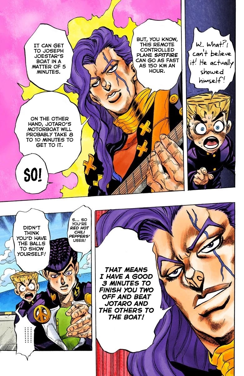 JoJo's Bizarre Adventure Part 4 - Diamond is Unbreakable (Official Colored) Chapter 46 page 12 - Chapter 46: Red Hot Chili Pepper - Part 5