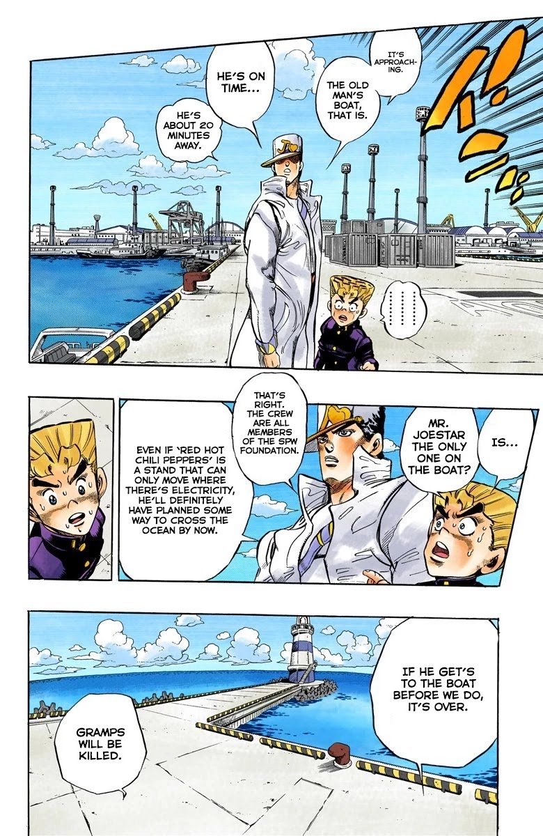 JoJo's Bizarre Adventure Part 4 - Diamond is Unbreakable (Official Colored) Chapter 46 page 3 - Chapter 46: Red Hot Chili Pepper - Part 5