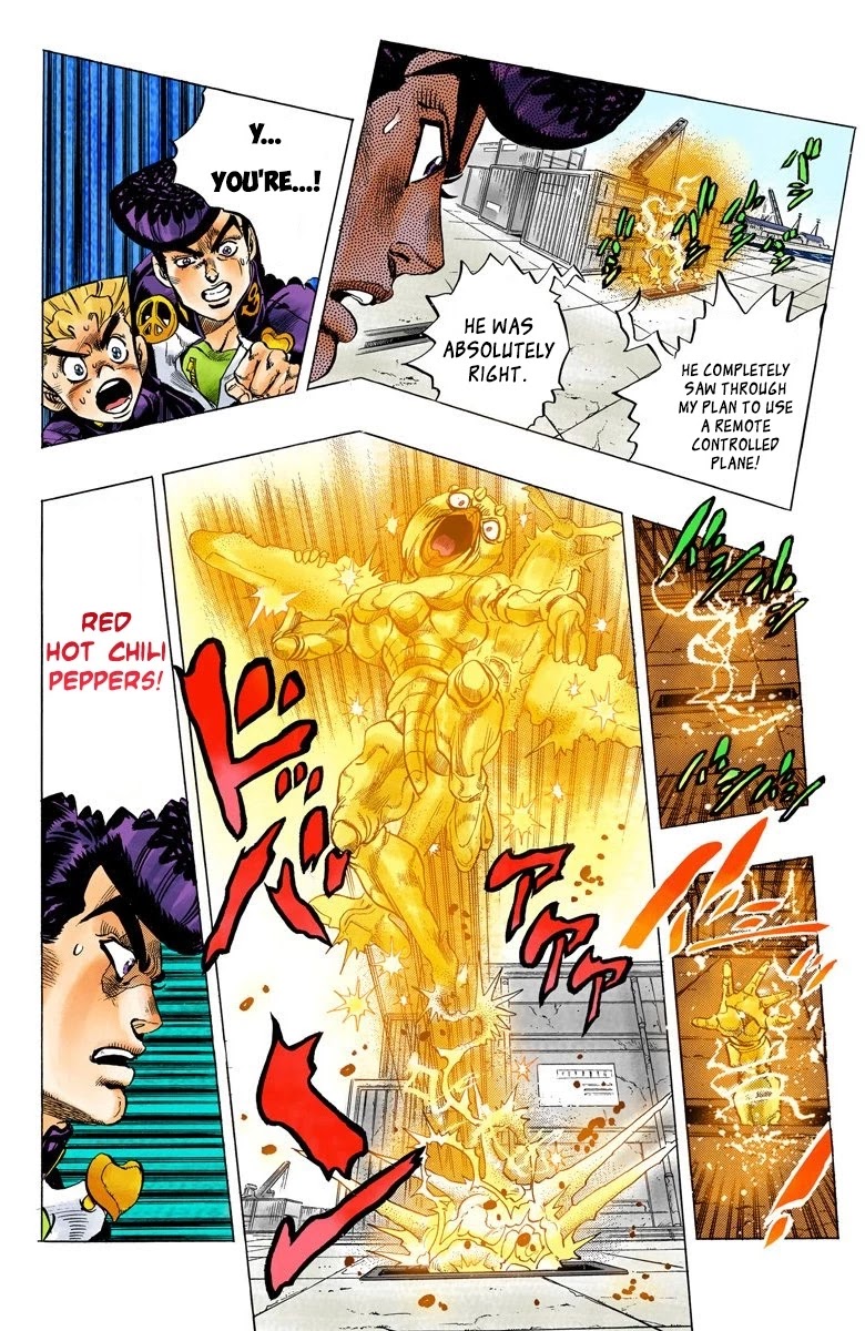 JoJo's Bizarre Adventure Part 4 - Diamond is Unbreakable (Official Colored) Chapter 46 page 9 - Chapter 46: Red Hot Chili Pepper - Part 5