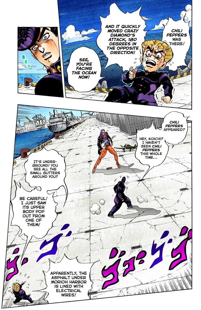 JoJo's Bizarre Adventure Part 4 - Diamond is Unbreakable (Official Colored) Chapter 47 page 10 - Chapter 47: Red Hot Chili Pepper - Part 6