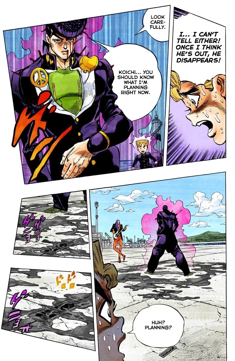 JoJo's Bizarre Adventure Part 4 - Diamond is Unbreakable (Official Colored) Chapter 47 page 18 - Chapter 47: Red Hot Chili Pepper - Part 6