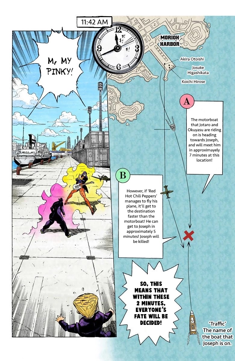 JoJo's Bizarre Adventure Part 4 - Diamond is Unbreakable (Official Colored) Chapter 47 page 3 - Chapter 47: Red Hot Chili Pepper - Part 6