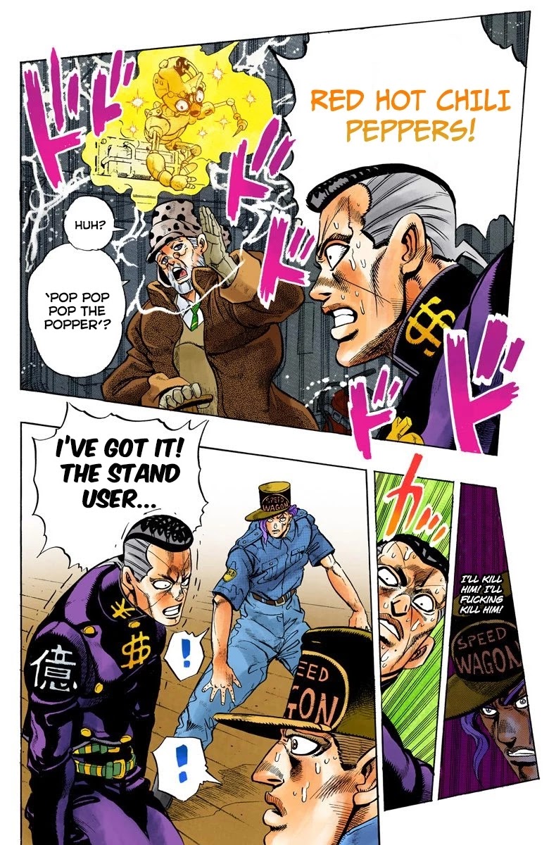 JoJo's Bizarre Adventure Part 4 - Diamond is Unbreakable (Official Colored) Chapter 49 page 15 - Chapter 49: Red Hot Chili Pepper - Part 8
