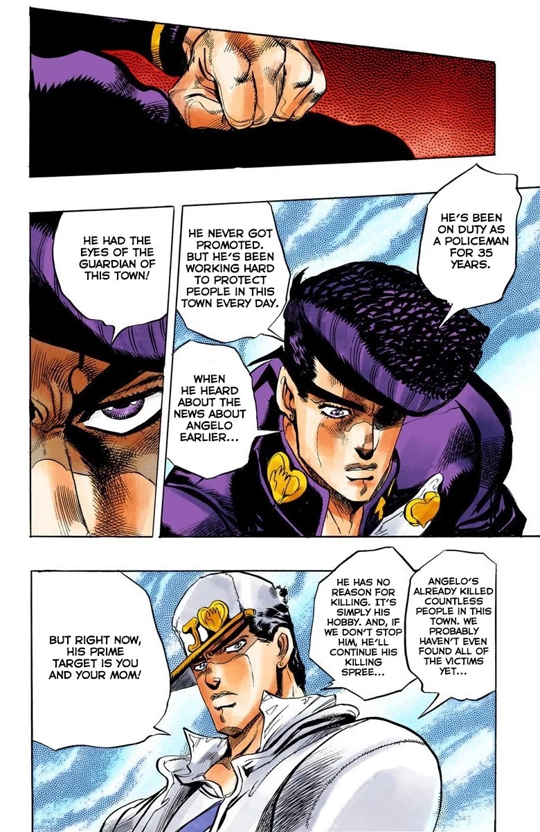 JoJo's Bizarre Adventure Part 4 - Diamond is Unbreakable (Official Colored) Chapter 5 page 19 - Chapter 5: Josuke Higashikata Meets Angelo! - Part 2