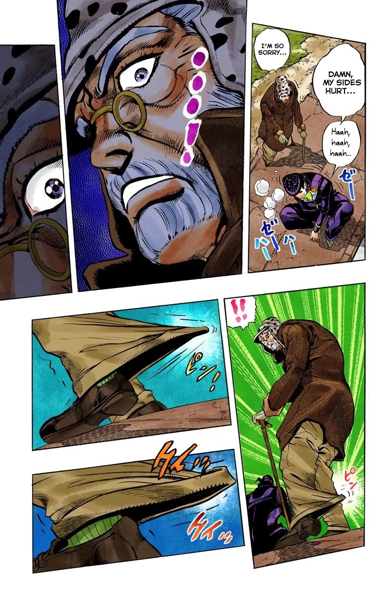 JoJo's Bizarre Adventure Part 4 - Diamond is Unbreakable (Official Colored) Chapter 50 page 10 - Chapter 50: I Found Something Dangerous! - Part 1
