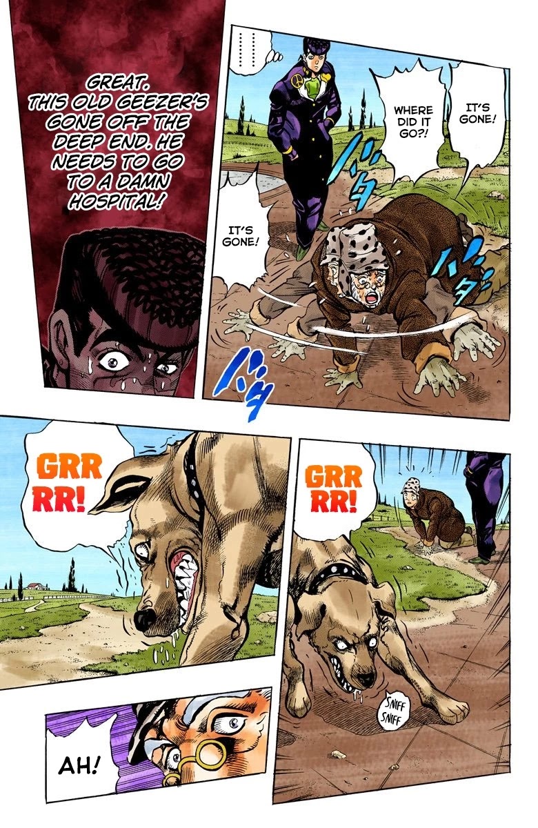 JoJo's Bizarre Adventure Part 4 - Diamond is Unbreakable (Official Colored) Chapter 50 page 16 - Chapter 50: I Found Something Dangerous! - Part 1