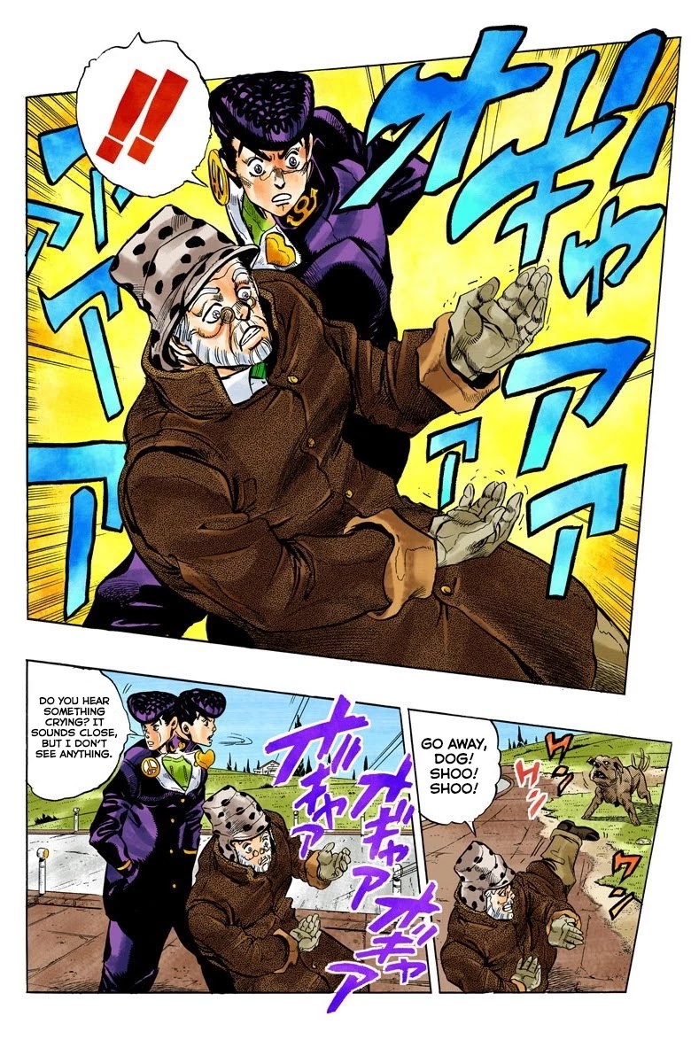 JoJo's Bizarre Adventure Part 4 - Diamond is Unbreakable (Official Colored) Chapter 50 page 19 - Chapter 50: I Found Something Dangerous! - Part 1