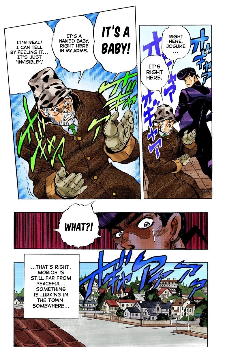 JoJo's Bizarre Adventure Part 4 - Diamond is Unbreakable (Official Colored) Chapter 50 page 20 - Chapter 50: I Found Something Dangerous! - Part 1