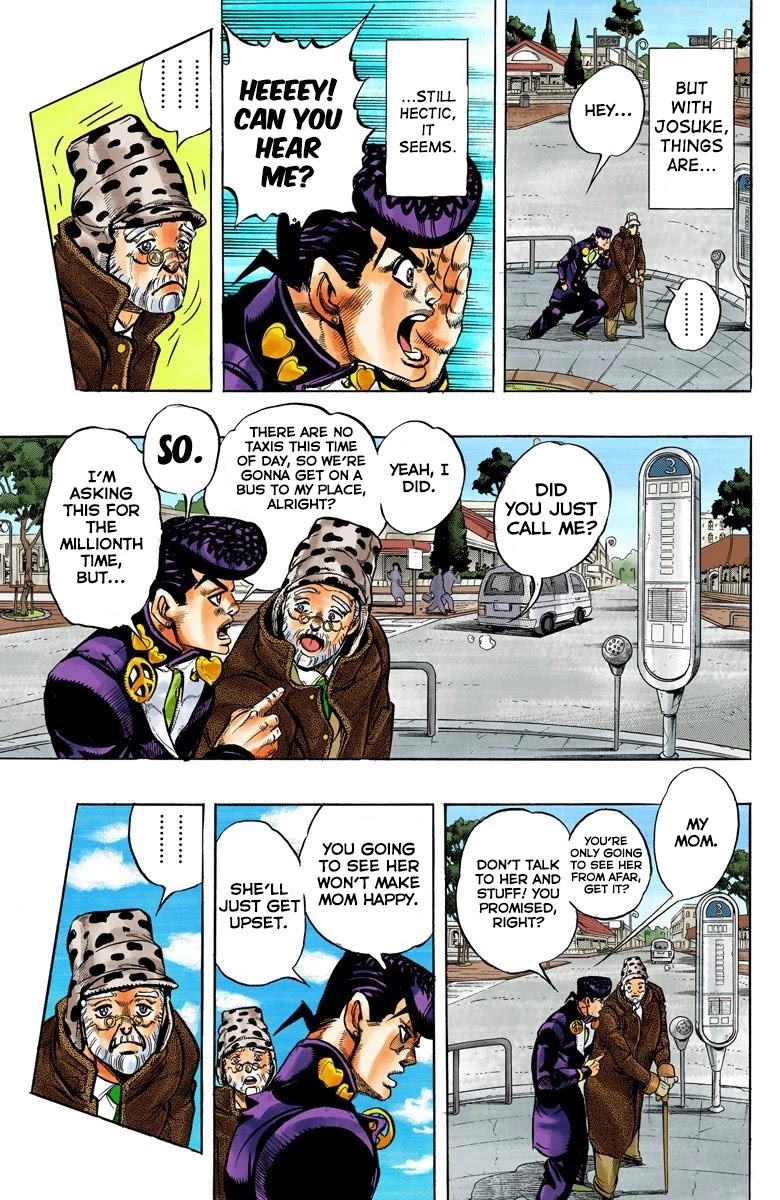 JoJo's Bizarre Adventure Part 4 - Diamond is Unbreakable (Official Colored) Chapter 50 page 6 - Chapter 50: I Found Something Dangerous! - Part 1
