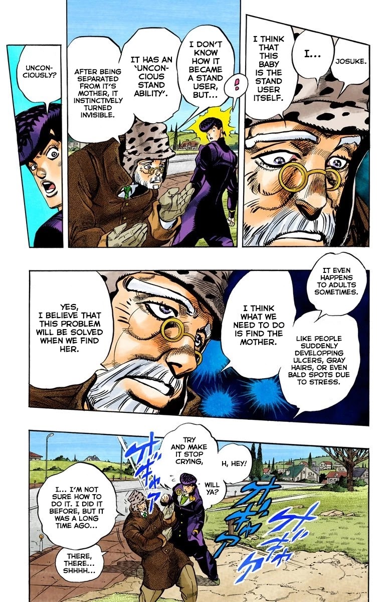 JoJo's Bizarre Adventure Part 4 - Diamond is Unbreakable (Official Colored) Chapter 51 page 3 - Chapter 51: I Found Something Dangerous! - Part 2