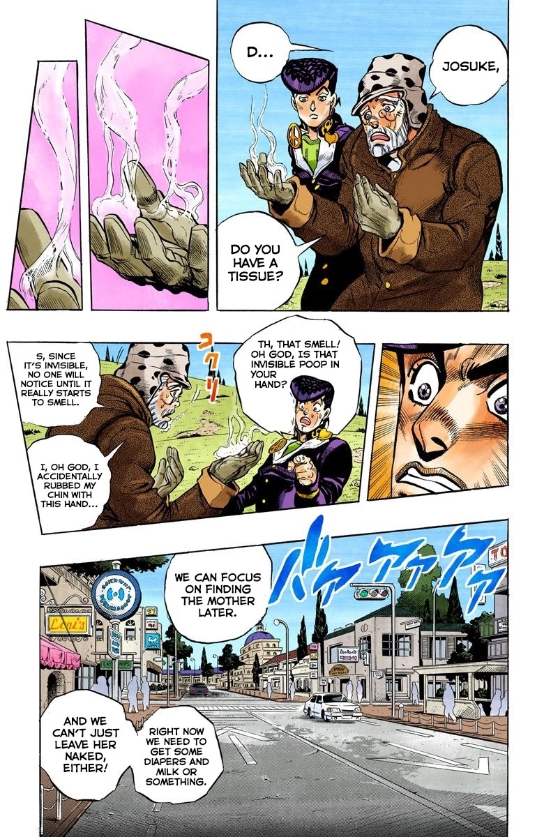 JoJo's Bizarre Adventure Part 4 - Diamond is Unbreakable (Official Colored) Chapter 51 page 5 - Chapter 51: I Found Something Dangerous! - Part 2