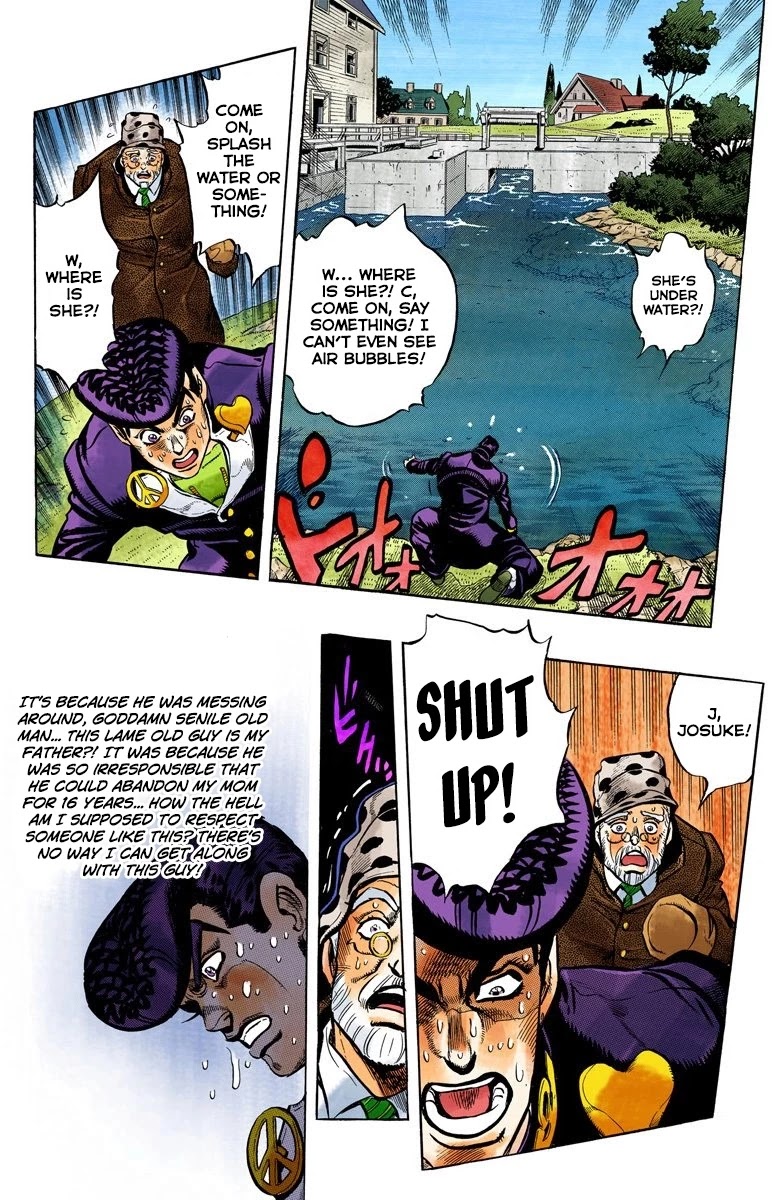 JoJo's Bizarre Adventure Part 4 - Diamond is Unbreakable (Official Colored) Chapter 52 page 13 - Chapter 52: I Found Something Dangerous! - Part 3