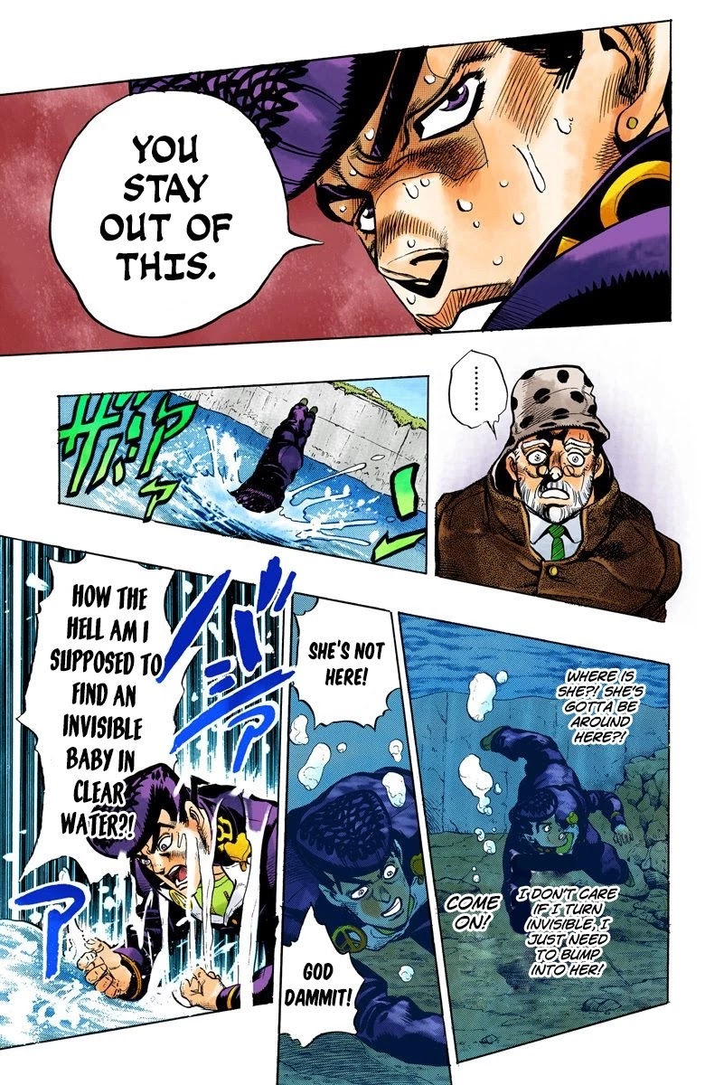 JoJo's Bizarre Adventure Part 4 - Diamond is Unbreakable (Official Colored) Chapter 52 page 14 - Chapter 52: I Found Something Dangerous! - Part 3