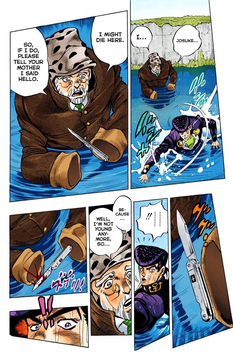 JoJo's Bizarre Adventure Part 4 - Diamond is Unbreakable (Official Colored) Chapter 52 page 15 - Chapter 52: I Found Something Dangerous! - Part 3